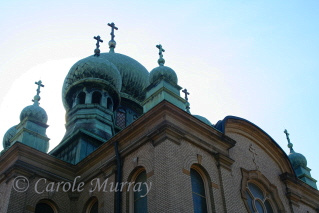 The onion domes of St. Theodotius are well recognized in the area and can be seen throughout Tremont, as well as Cleveland's west side.© Carolyn S. Murray 2006