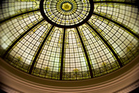 This provides us with a closer view of that incredible stained glass dome.