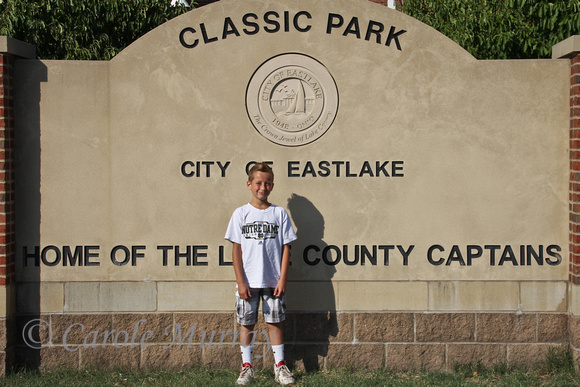 We had to get a photo of Michael in front of the sign at Classic Park.