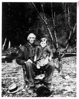 This is one of our favorite family photos:  Amma sitting on the lap of her Grandpa Maddron (Benjamin Richard Maddron.)