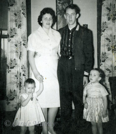 A nice family picture from June 1959, when Debby was almost three years old.