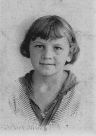 One of Amma's school pictures.  This one was taken in 1947, when she was 8.When Carole was about that age and people saw this picture, they all said how much she looked like her Mom!