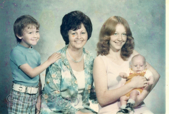 Kevin with Mom, Debby and baby Jeremy.