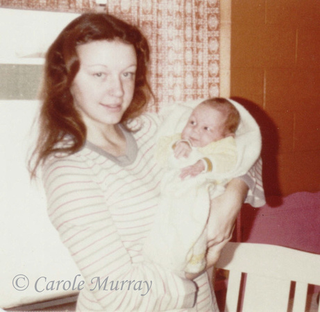 January 1977: Chas and his Aunt Debby -- who loves nothing better than to spoil the children!