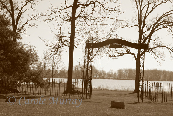 The cemetery is located right on the shores of Lake Erie. (April 22, 2007)© Carolyn S. Murray 2007