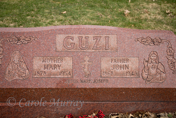 HOLY SPIRIT CEMETERYMary Guzi (1878 - 1954)John Guzi (1868 - 1948)