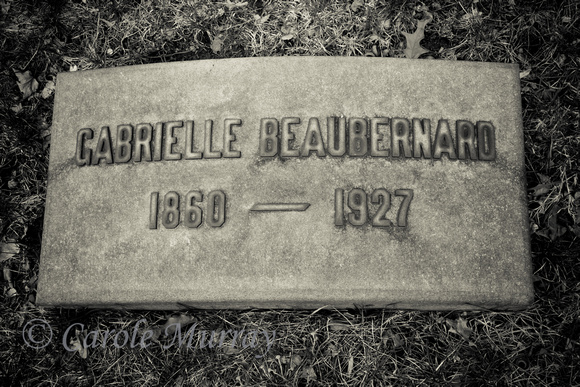 Gabrielle Beaubernard Grave Lakeview Cemetery Cleveland Ohio 1860 1927