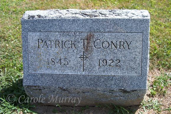 St. Mary's Cemetery Wakeman Huron County Ohio Photograph Photographs Graves Patrick Conry Grave