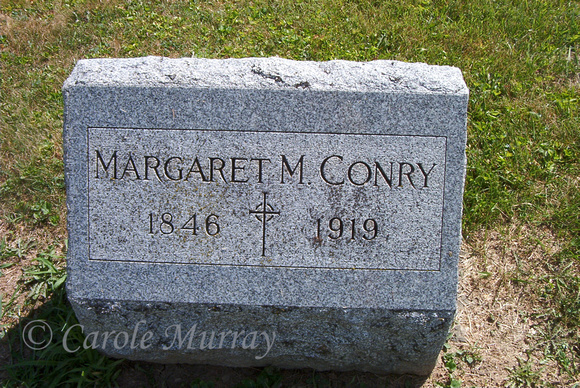 St. Mary's Cemetery Wakeman Huron County Ohio Photograph Photographs Graves Margaret Nohilly Conry Grave