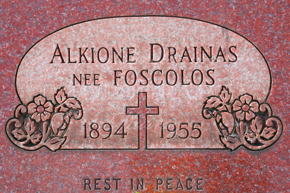 Alkione DRAINAS, nee FOSCOLOS (1894 - 1955)