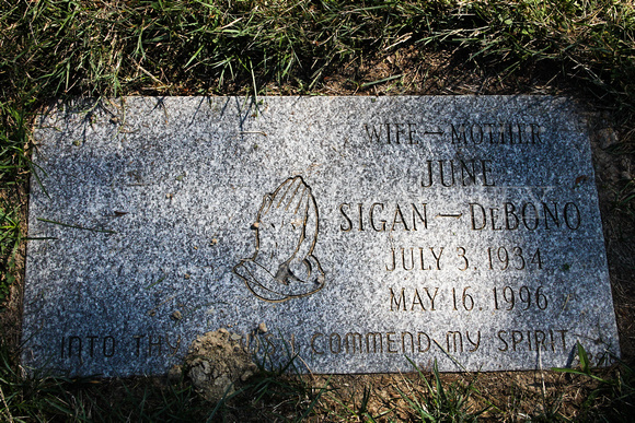 June SIGAN-DeBONO (July 3, 1934 - May 16, 1996).