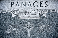 ST. THEODOSIUS CEMETERY / PANAGESThis is the grave of Mary Panages (1905 - 1971) and Frank Panages (1890 - 1957).Id#: 0663664Name: Panages, MaryDate: Jul 20 1971Source: Cleveland Press;  Cleveland Nec