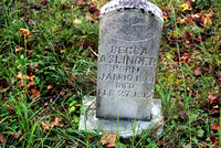 This is the grave of Rebekah (Becca) J.(GRINDSTAFF) ESLINGER (ASLINGER), (January 10, 1861 - February 27, 1915), daughter of William and Henrietta (Ritte) (MORTON) GRINDSTAFF.  This grave can be found