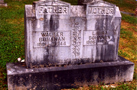 This is the grave of Walter W. BOHANAN (August 26, 1881 - March 14, 1944) and Laura Belle (BLAZER) BOHANAN (February 22, 1886 - August 18, 1970).  This grave can be found in the Williamsburg Cemetery,