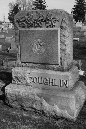This is the COUGHLIN Monument in Immaculate Conception Catholic Cemetery, Lyme Township, Huron County, Ohio.