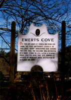 The plaque at Emerts Cove Cemetery in Sevier County, Tennessee.  As you can see, the Emert family has been in this area of Tennessee for many generations.