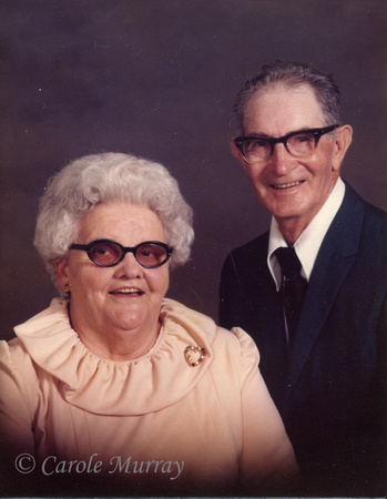 1978:  Professional photo of Beulah and Orville Maddron at a family reunion in May 1978
