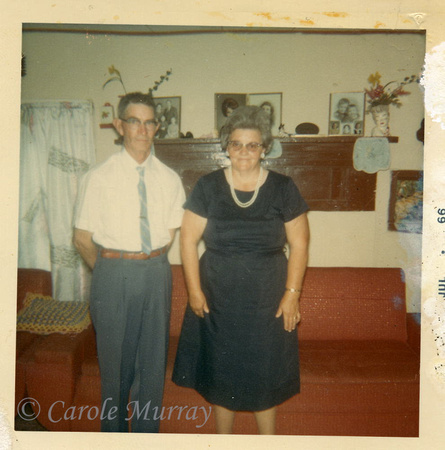 1966:  Orville and Beulah Maddron the day of their daughter's marriage