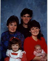 Here's a nice picture of Diane with her children, Tom and Wendy, and grandchildren Ashley and Cameron, which was taken in December, 1988.