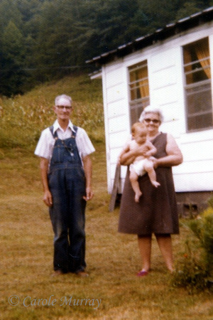 1977:  Orville and Beulah Maddron with great grandson Chas Murray