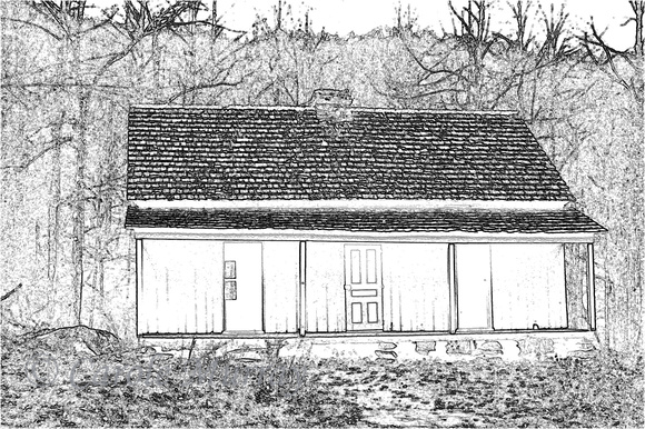 Another of Carole's ggg grand-uncles built this home, the Alfred Reagan place, which is also now part of the Great Smoky Mountains National Park.  Alfred Reagan owned a tub mill, to which farmers brou