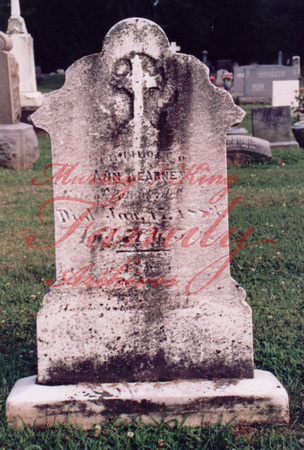 1883:  Grave of Anna Kearney McCartney (1811 - 1883)