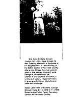 Katie McGaha Stinnett wife Richard Jayhugh Stinnett obituary 1873 1946