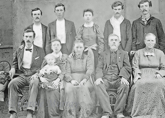 Jackson C. Stinnett Mary Ann Large Family Tennessee Photograph