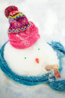 We had enough snow to make a Frosty the Snowman ..... complete with corncob pipe!  (January 15, 2012)© Carolyn S. Murray 2012