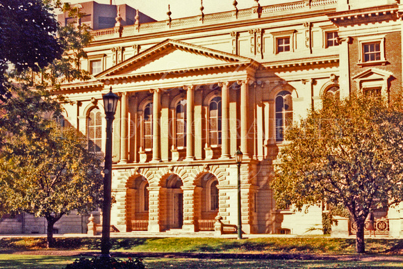This is Osgoode Hall: Osgoode Hall is a heritage building located at 130 QueenStreet West, Toronto, Ontario. This historic site is the focus for legal activity in Ontario and has garnered attention fo