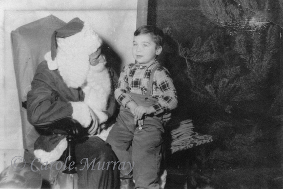 Christmas 1950s Santa Atlantic Mills Store Ohio
