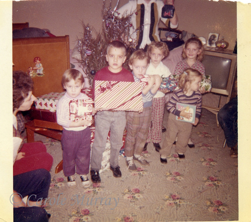 Christmas 1960 Maddron Cousins Sevier County Tennessee