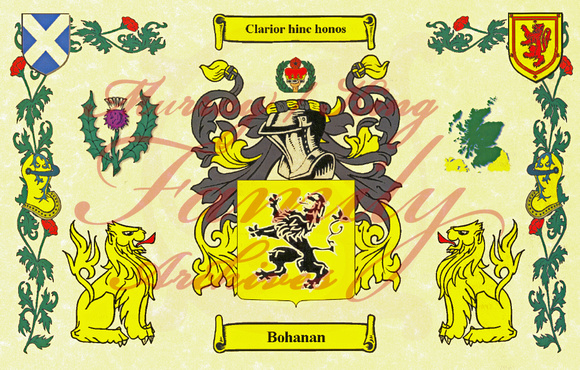 The Bohanan Family Crest / Coat of Arms