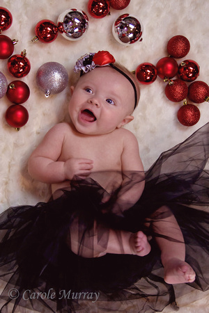 Baby's First Christmas Portrait Girl
