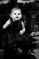 Toddler One Year Old Girl Christmas Portrait