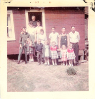 1961:  this was the side of the house, before the aluminum siding was put on