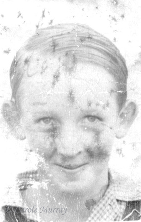 This is the earliest picture we have of Carole's Dad.  It's been damaged over the years, but still shows his nice smile and mischievous eyes.