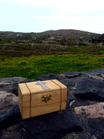 Heading to the Carna Emigrants Centre, with Larry's ashes