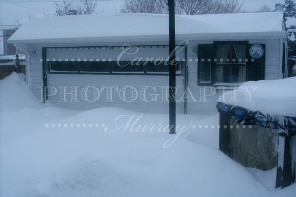 Morning has arrived, so let' s see exactly how much snow is out there.  (February 14, 2007)© Carolyn S. Murray 2007