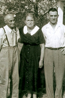 Gilbert Russell Emert with his half sister, Care Emert Quesenbury Bake and Fred J. Emert