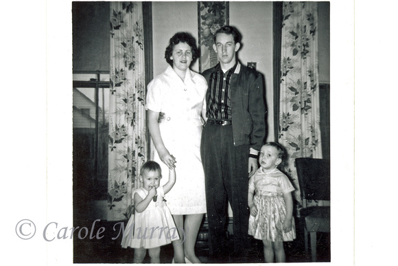 Here's a nice photo of the whole family:  Carole, Amma, Billy and Debby.