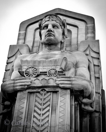 Guardians of Traffic on the Hope Memorial Bridge, Cleveland, Ohio.© Carolyn S. Murray 2010