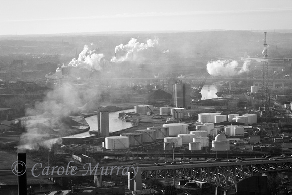 Industrial area of Cleveland, just outside of downtown.  (March 2011)© Carolyn S. Murray 2011