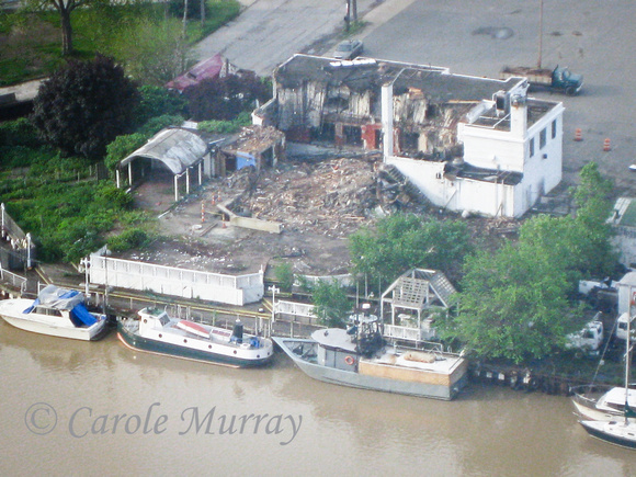 I thought I'd better get some photos of the old Jim's Steak House building before it's completely gone.  (May 24, 2011)© Carolyn S. Murray 2011
