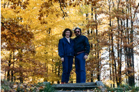 We took this photo at Little Punderson Lake in Geauga County.  It was definitely a good year for fall colors!  (October 1988)© Carolyn S. Murray 1988