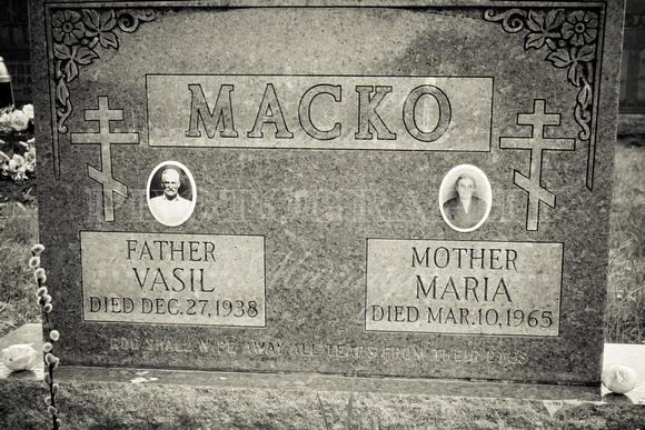 St. Theodosius Cemetery Brooklyn Cuyahoga County Ohio Macko Grave Vasil Maria