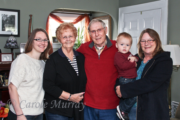 Had to get a family photo during Adolph's latest visit!  (April 2012)