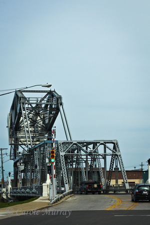 The Ashtabula Lift Bridge (also known as the Fifth Street bridge) is a Strauss bascule bridge which was built in 1925.  It's one of only two that remain in service in the State of Ohio.  (April 17, 20