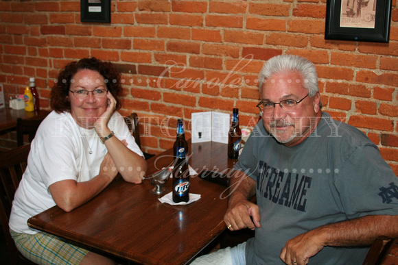 Since we were celebrating our 25th anniversary, our waiter was nice enough to take a shot of the two of us!  (August 2009)© Carolyn S. Murray 2009