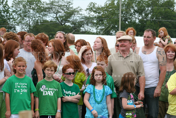 Dublin Ohio Irish Festival 2010, Redhead Group Photo, Largest Gathering of Redheads,